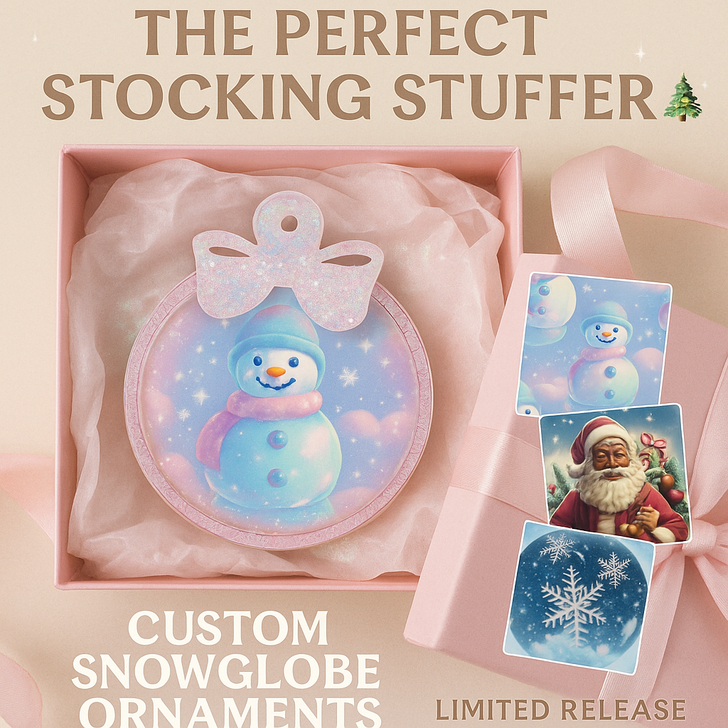 Custom Snowglobe Holiday Ornament
