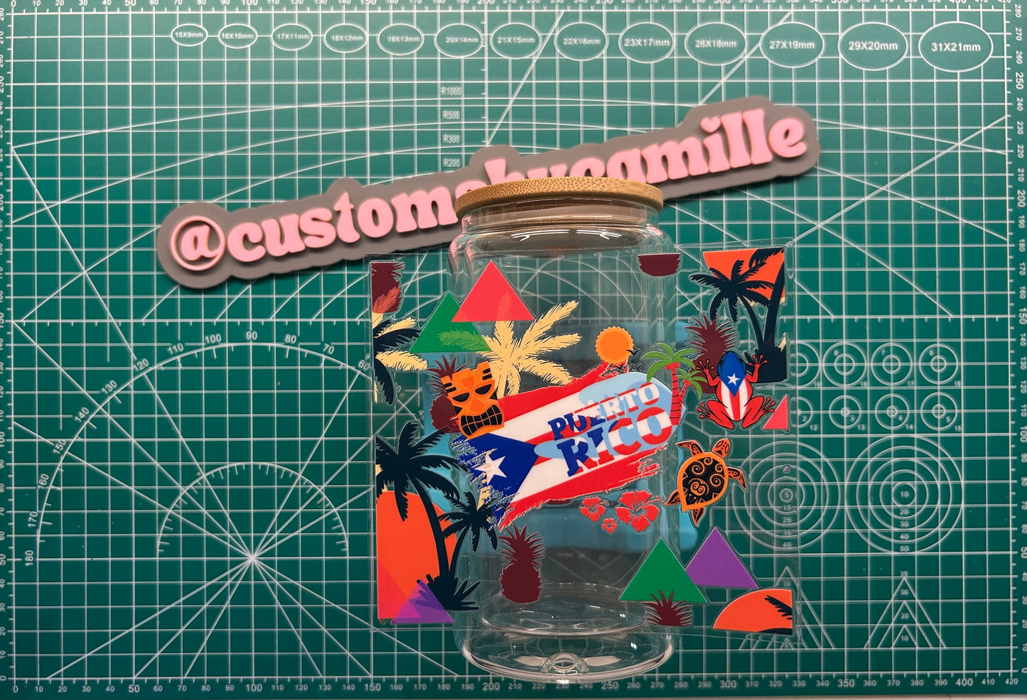 #280 Puerto Rico Flag decal