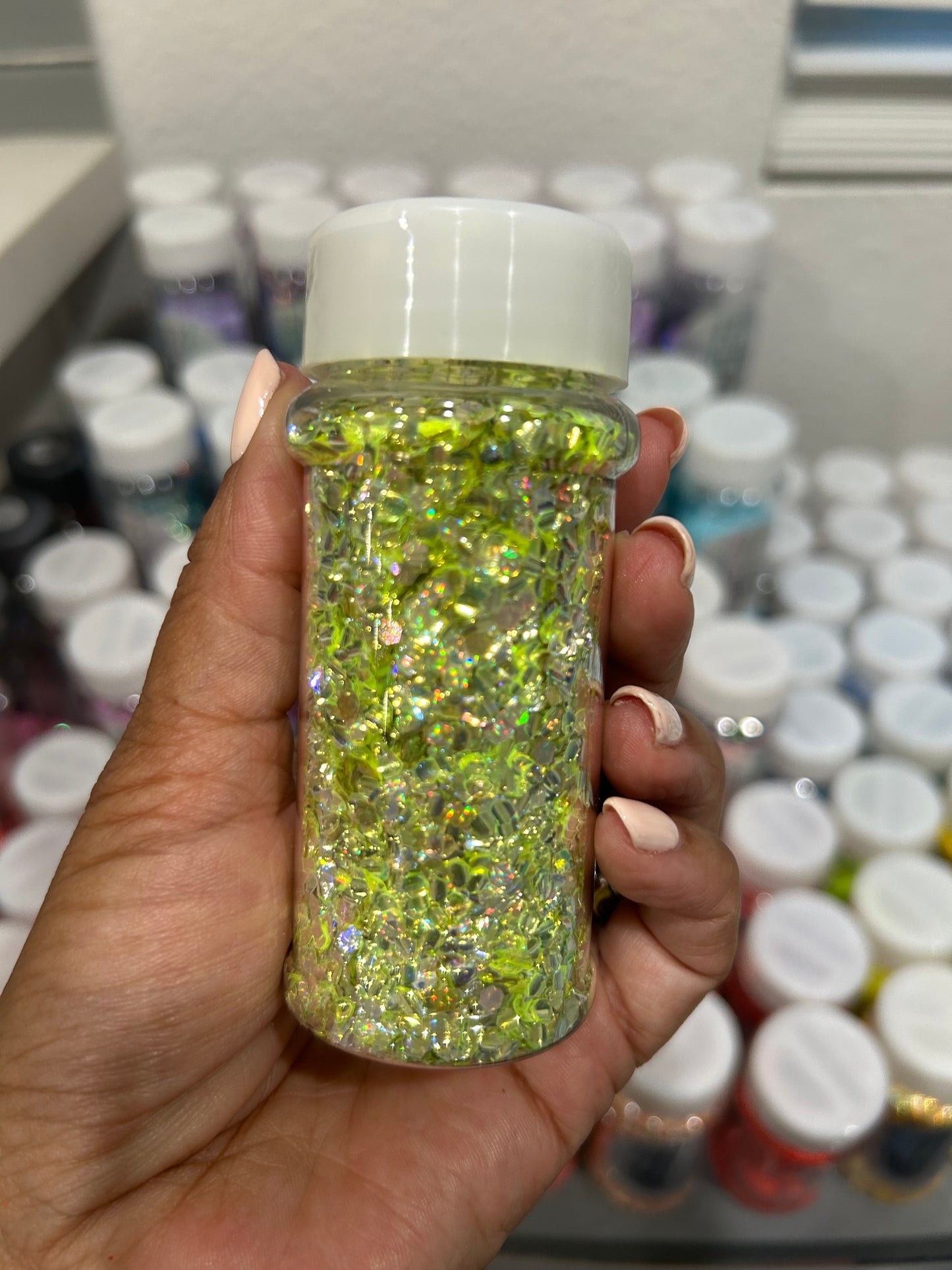 Lime Glance glitter