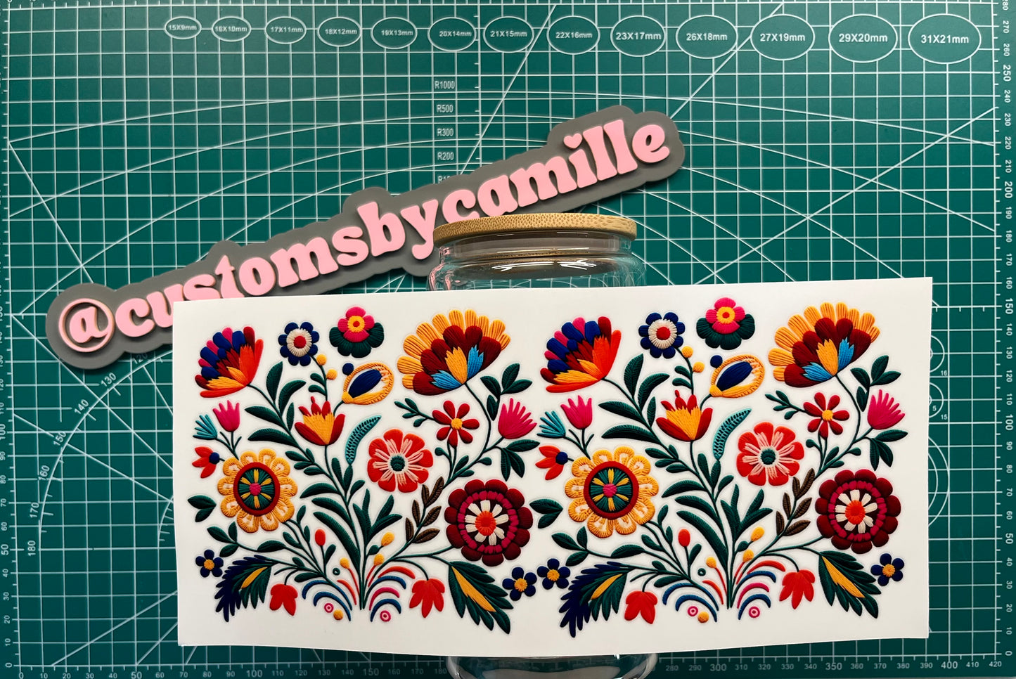 #234 Mexican Flowers decal