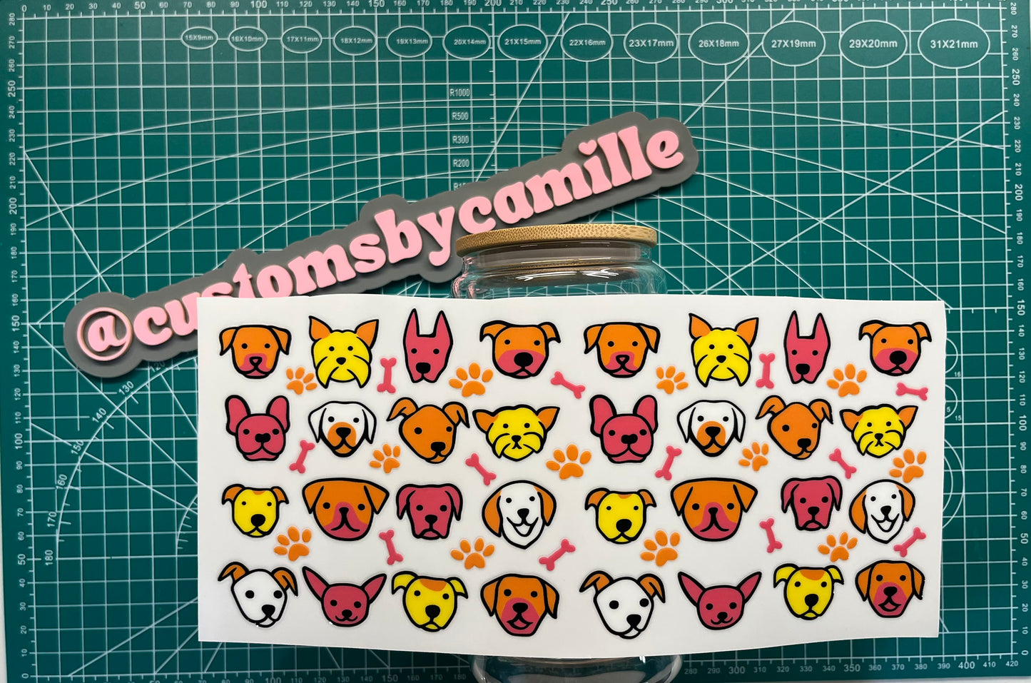 #241 Dog Faces decal