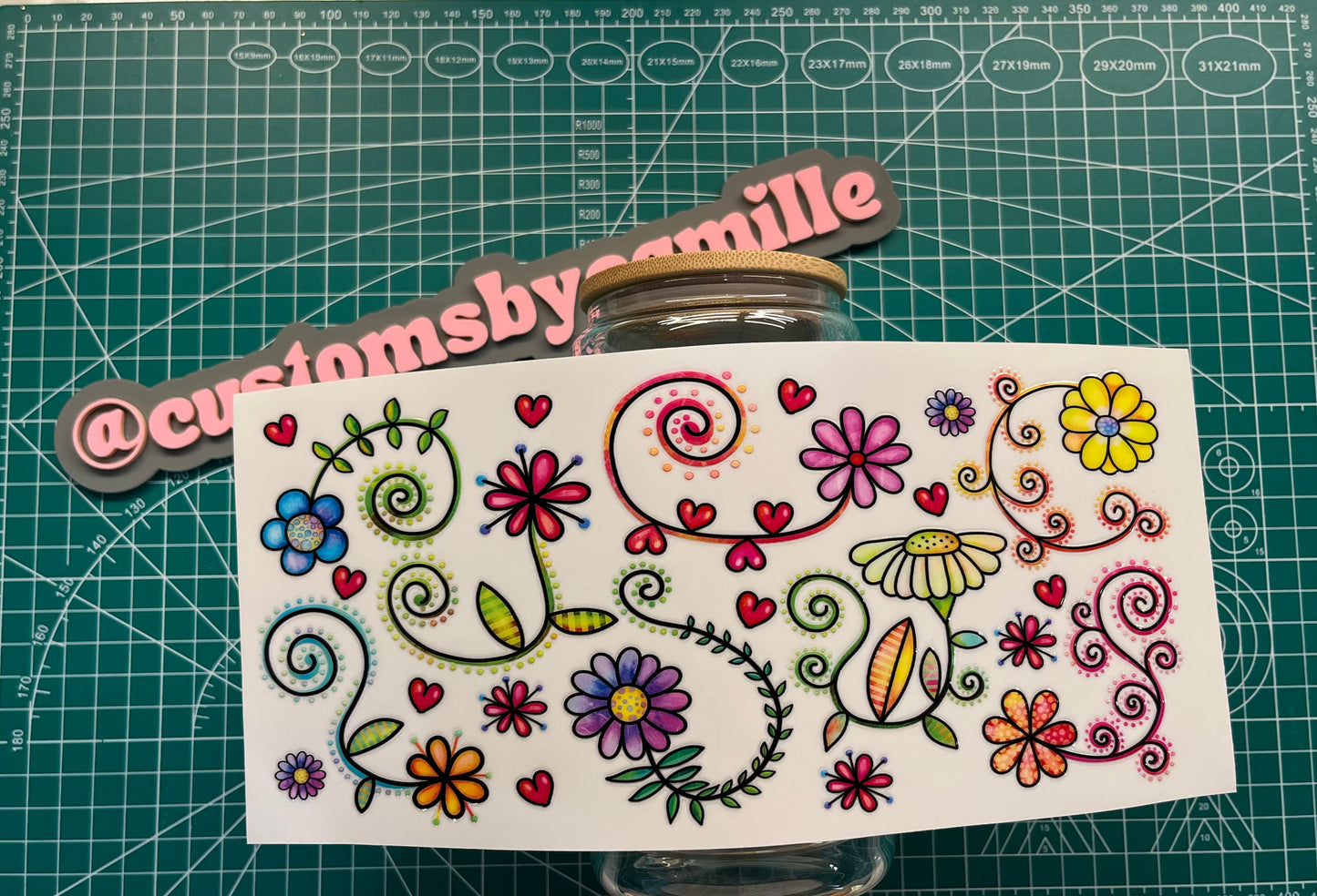 #248 Whimsical Flowers decal