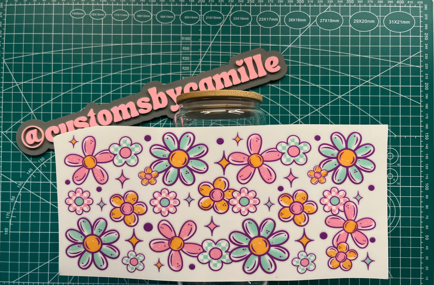 #261 Purple/Pink Flowers decal