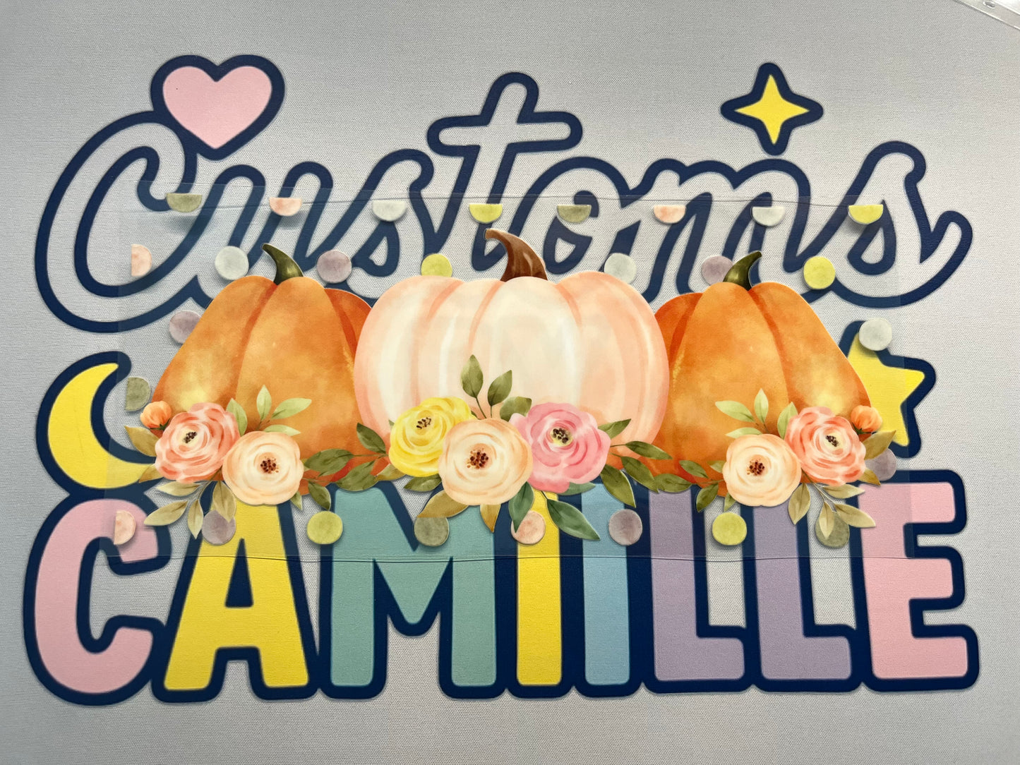 #368 Pumpkins & Flowers decal