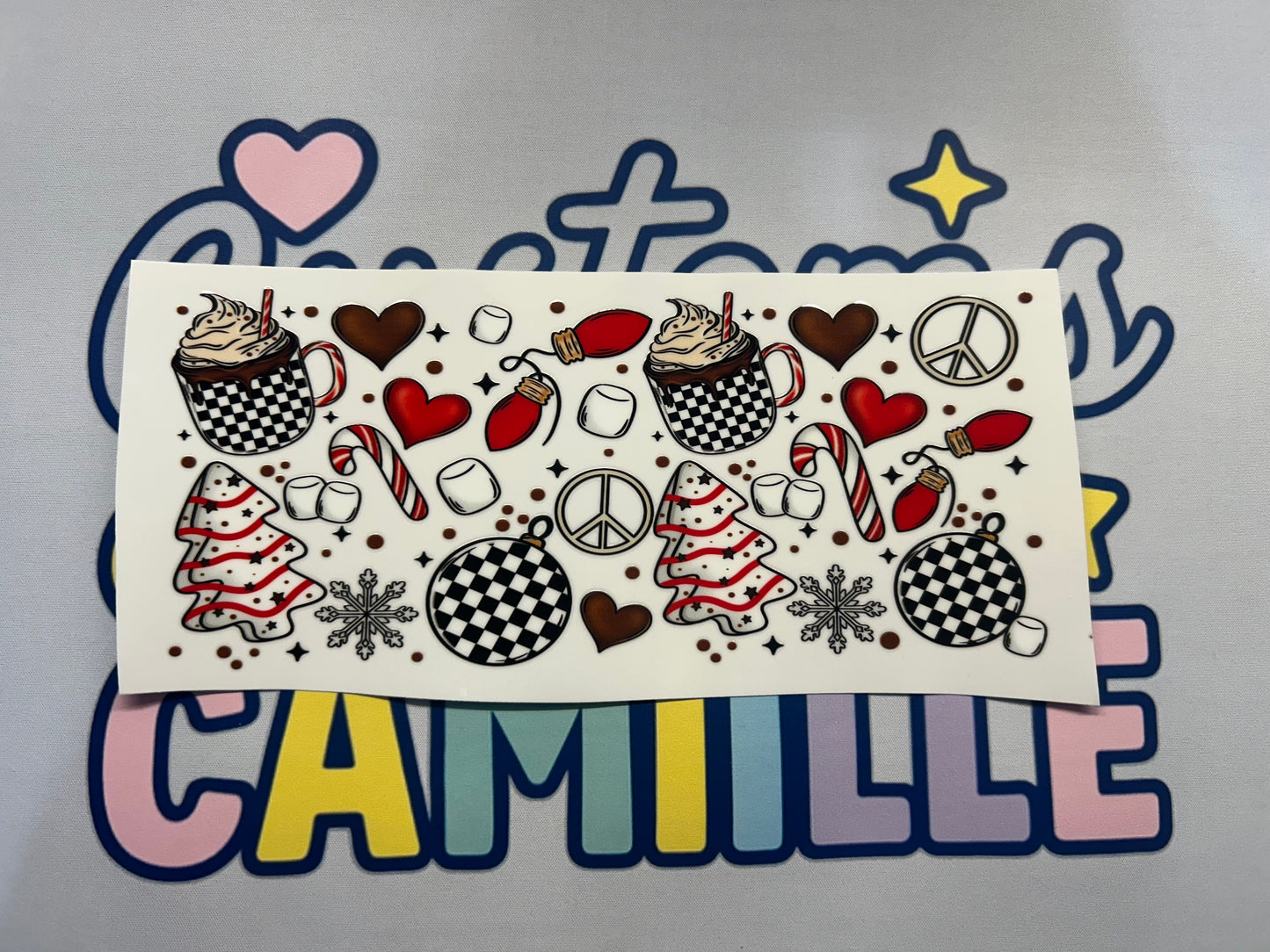 #344 Hot Chocolate Candy Candy Canes decal