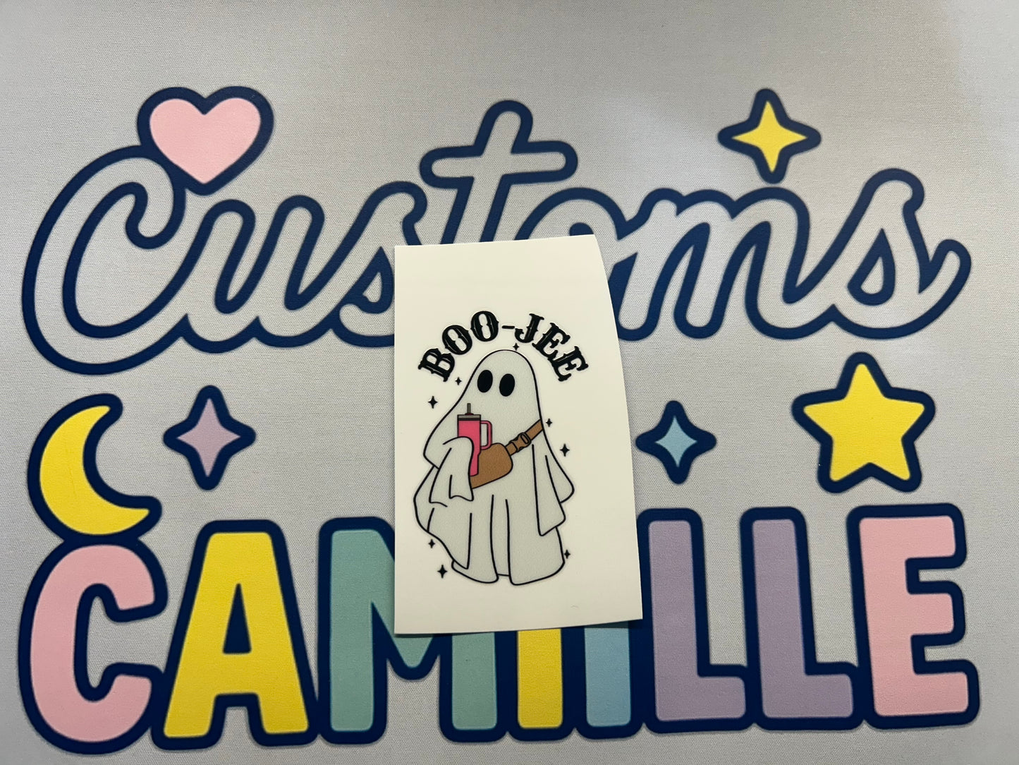 #349 Bou-jee Ghost Halloween decal