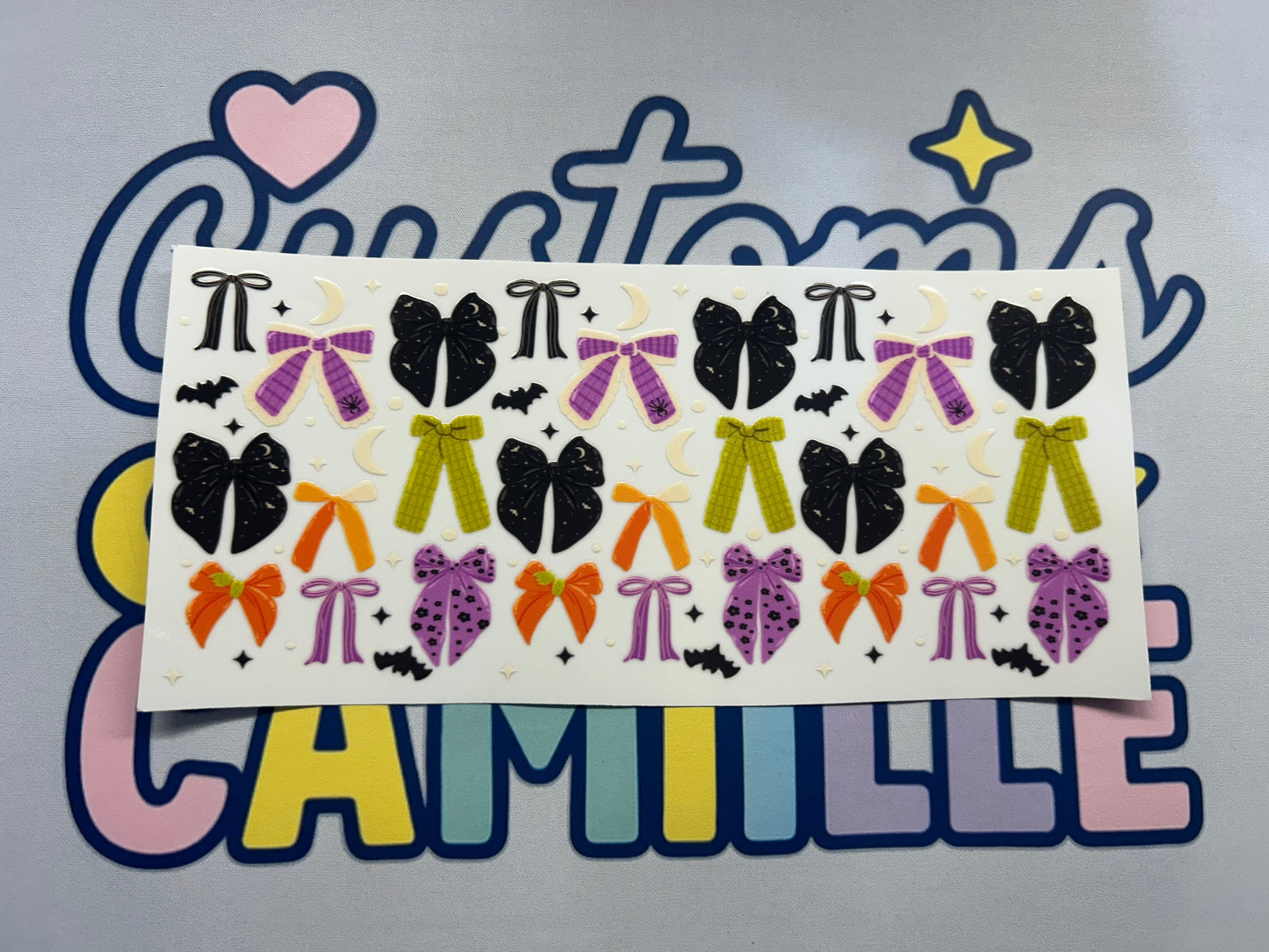 #351 Halloween Bows decal