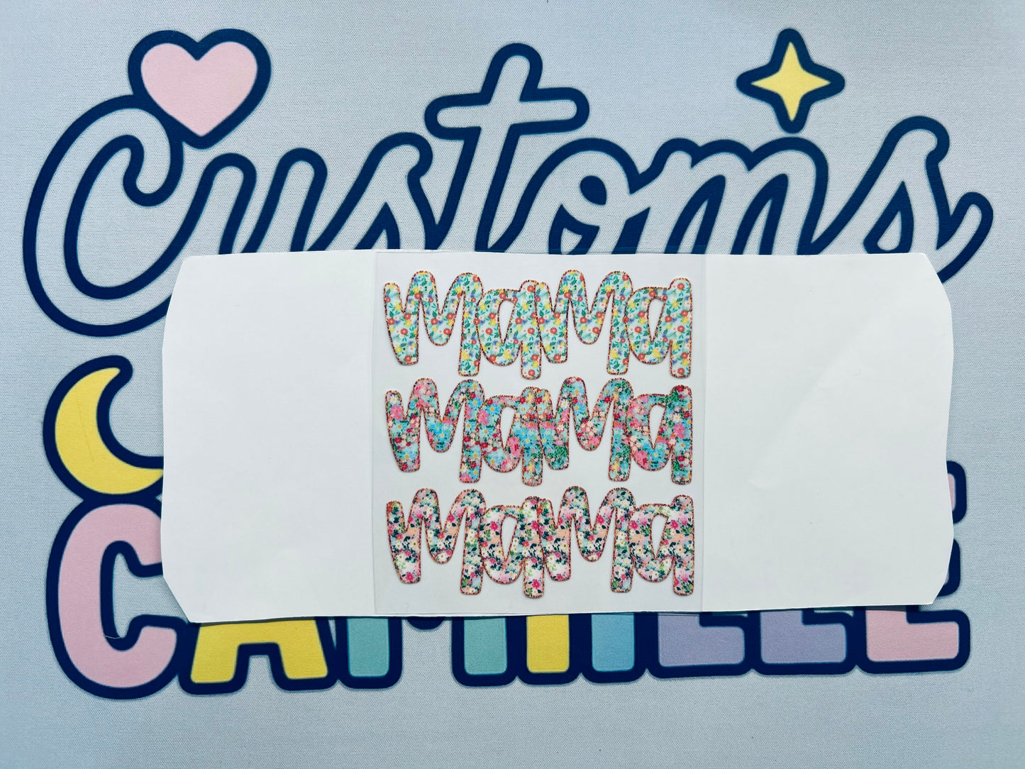 #391 Paisley Print Mama x 3 decal