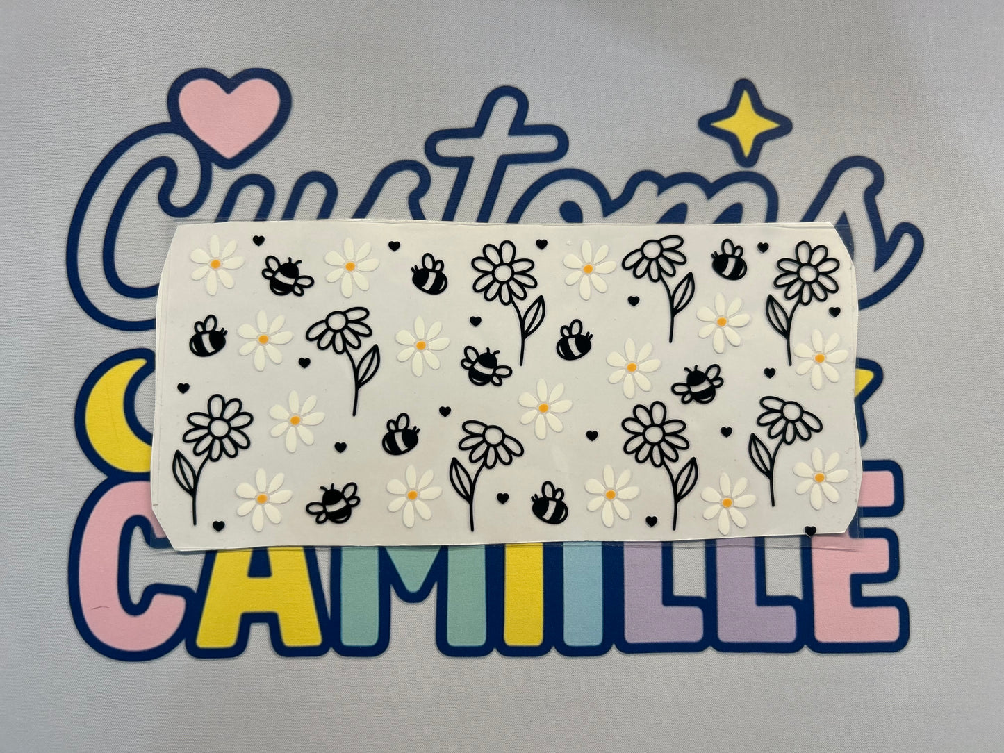 #401 Bee's & Daises decal
