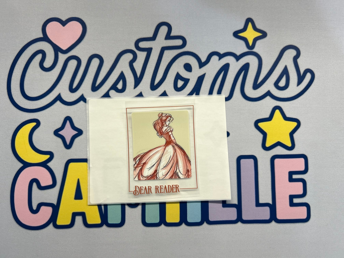 #421 Belle Quote decal