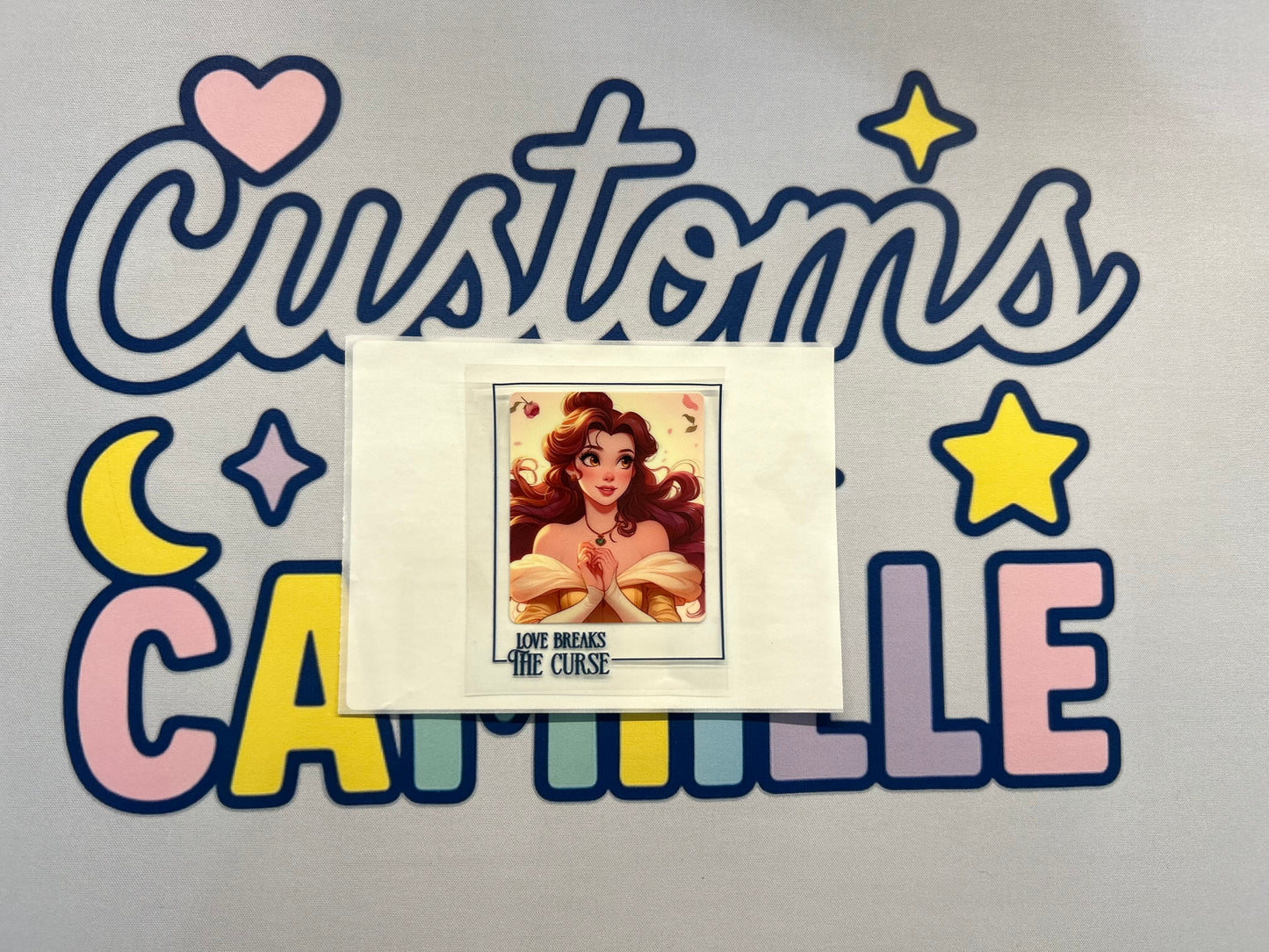 #422 Belle (2) Quote decal