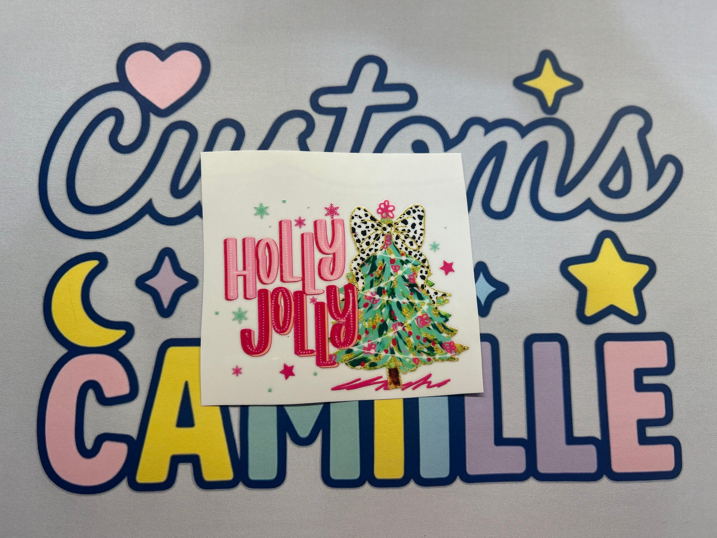 #442 Holly Jolly decal