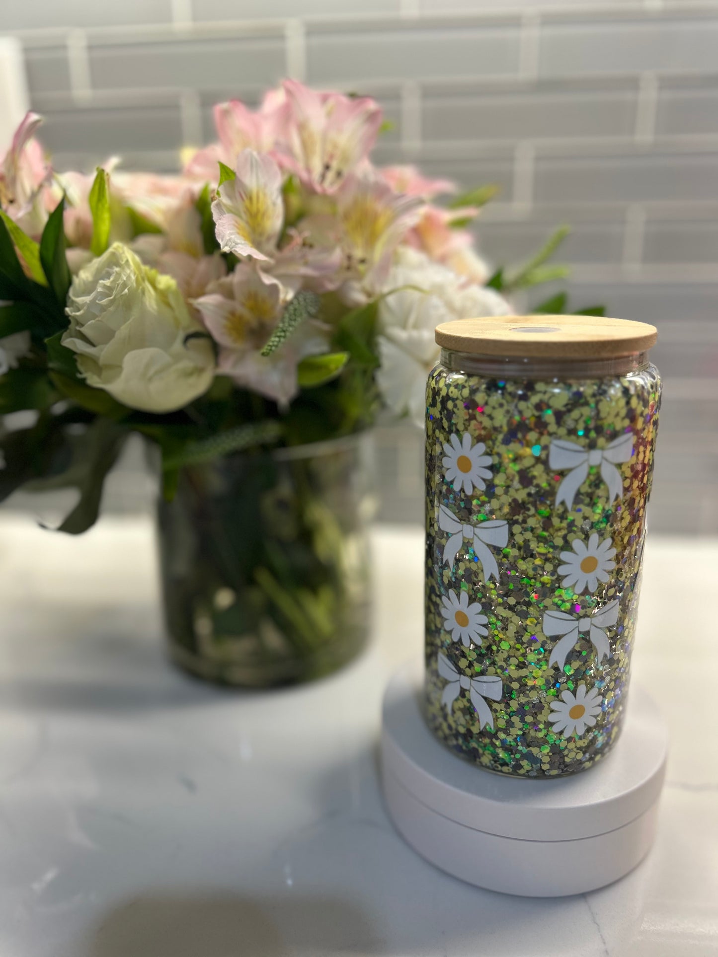 Premade cup - Daises