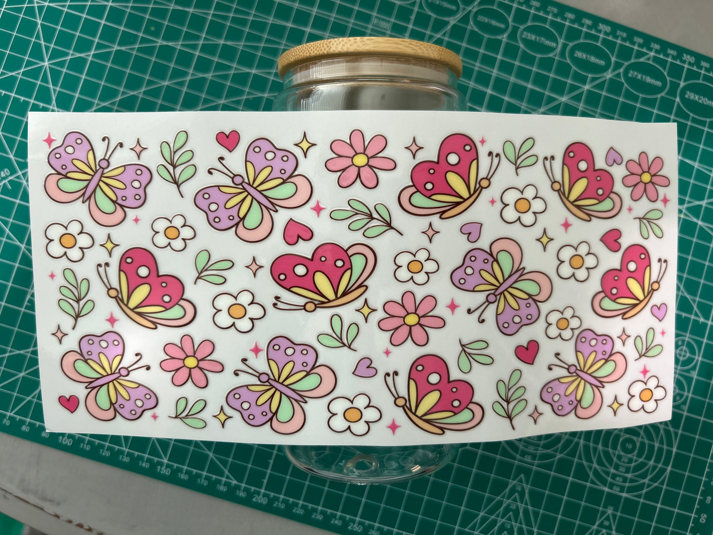 #53 Purple/Pink Butterfly decal