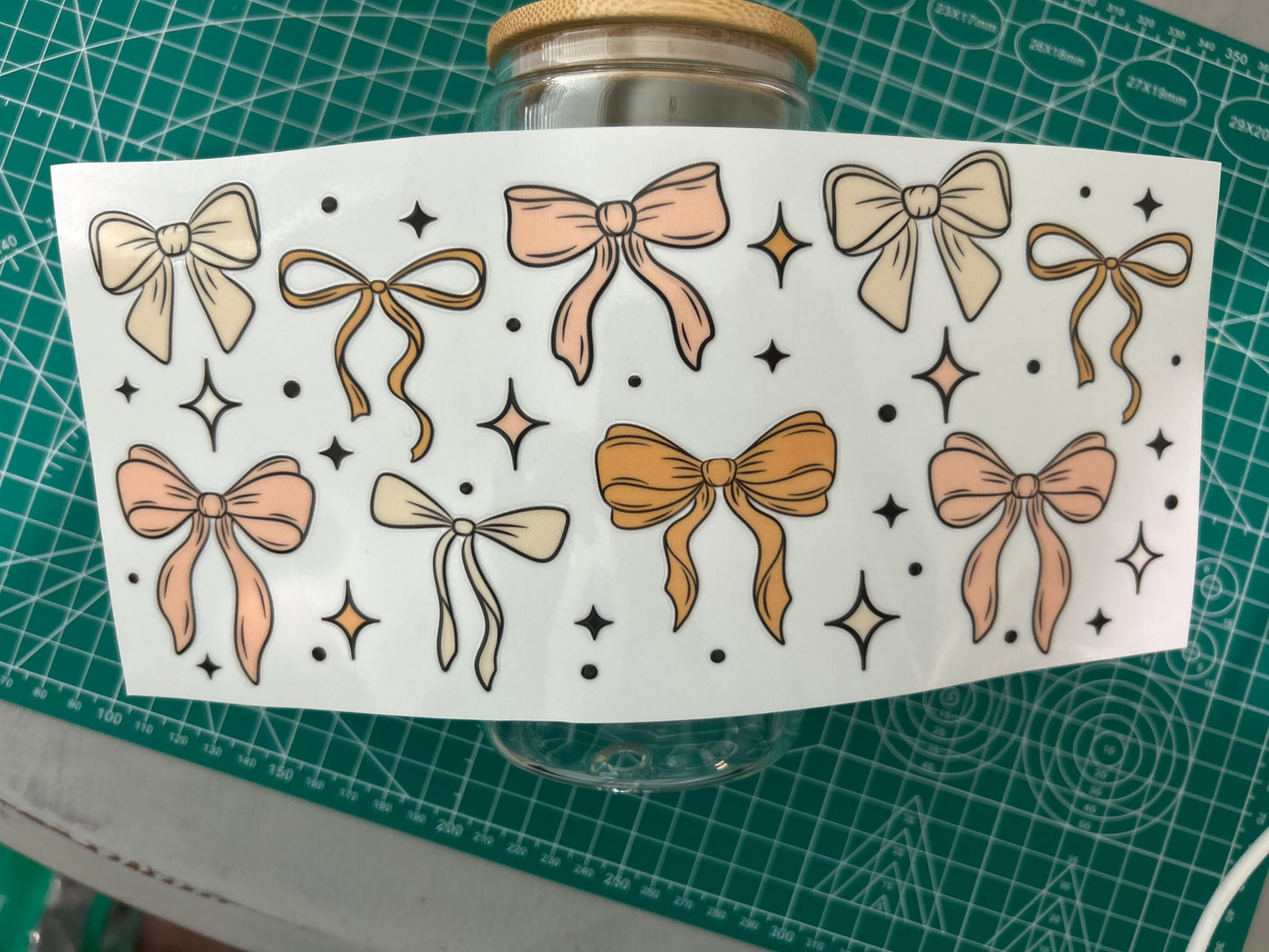 #60 Neutral Coquette Bows decal