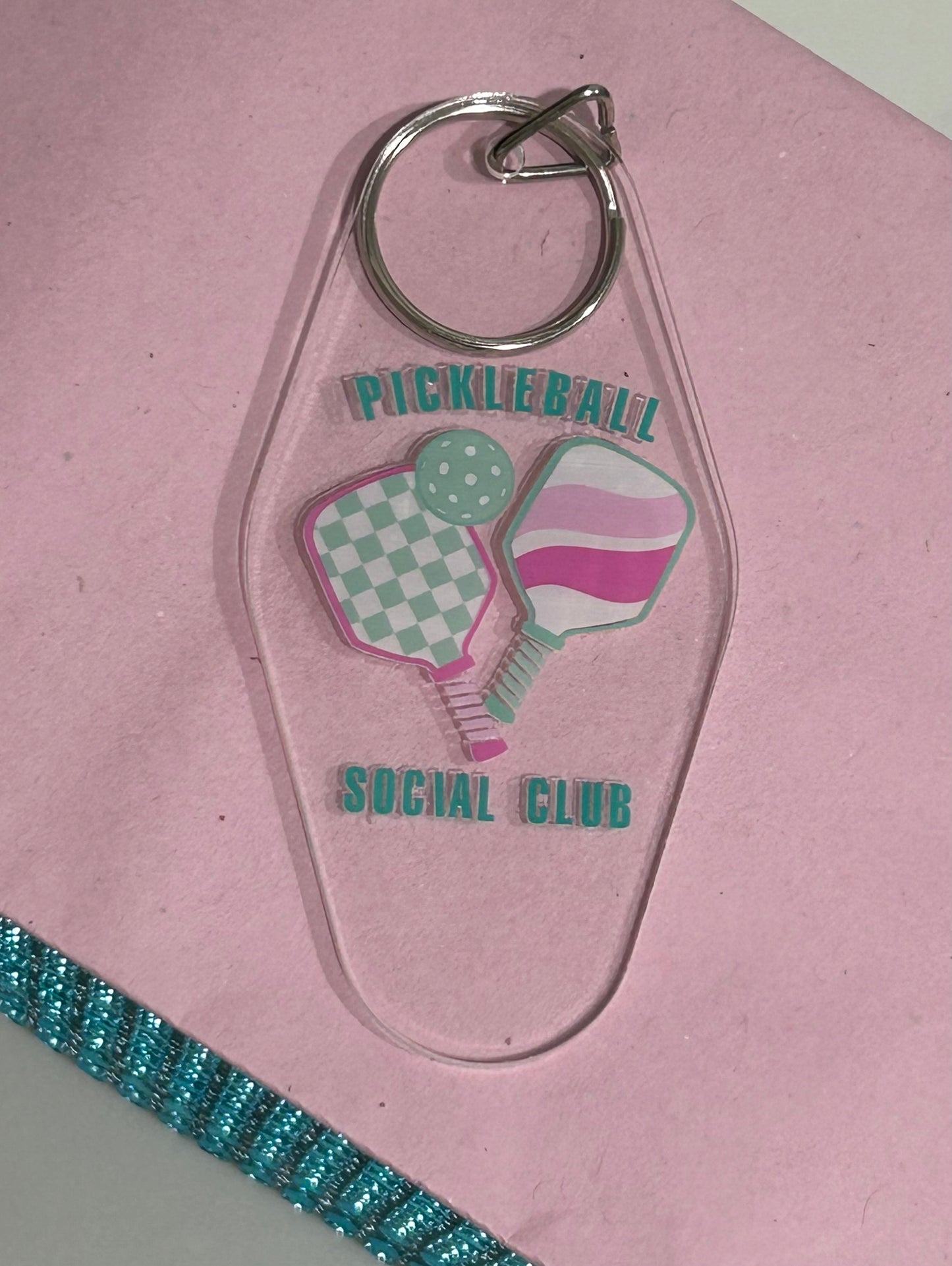 Pickleball Social Club Keychain