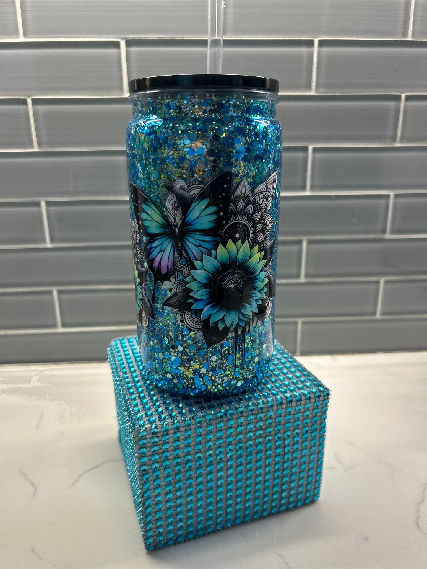 Butterflies and Sunflowers (Premade)