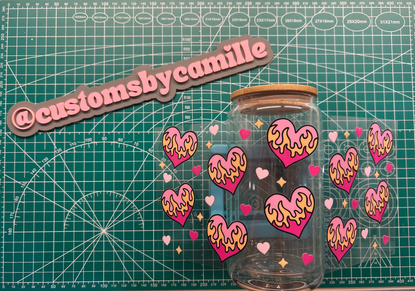 #97 Fire Heart decal