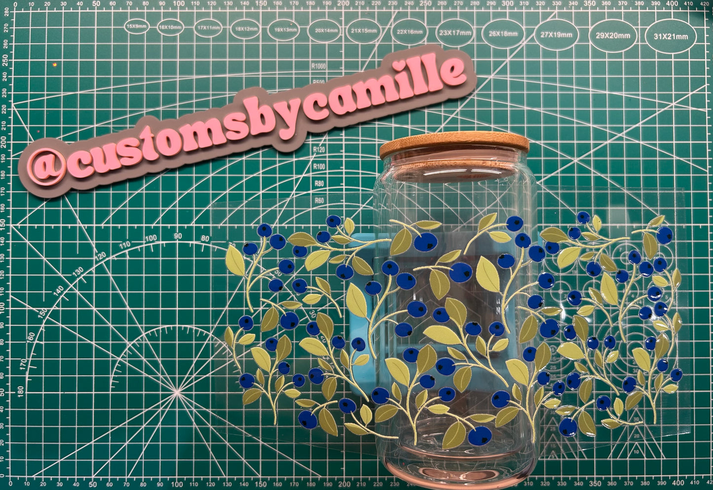 #114 Blueberries decal