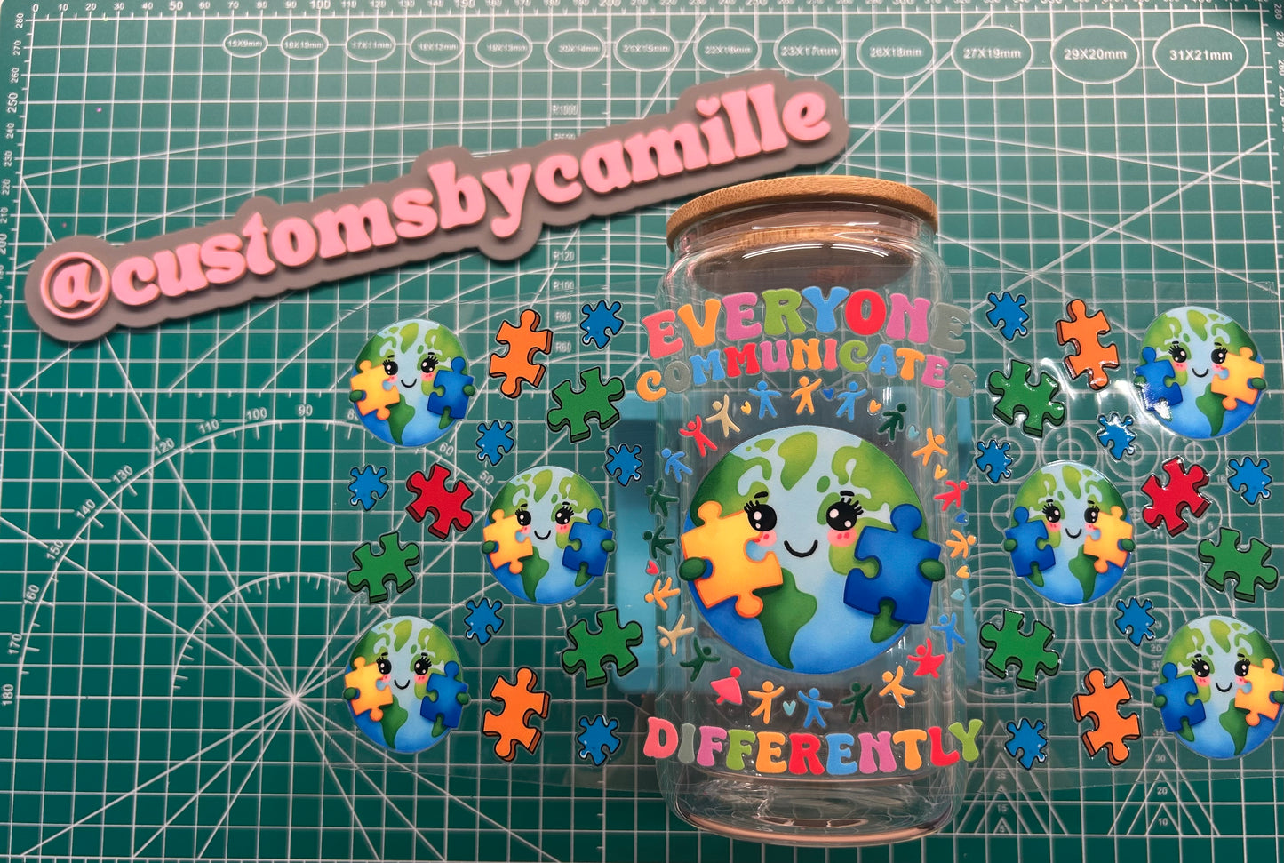 #127 Autism Earth decal