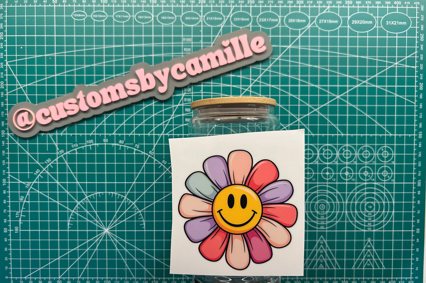 #187 Multi-Color Smiley Face decal
