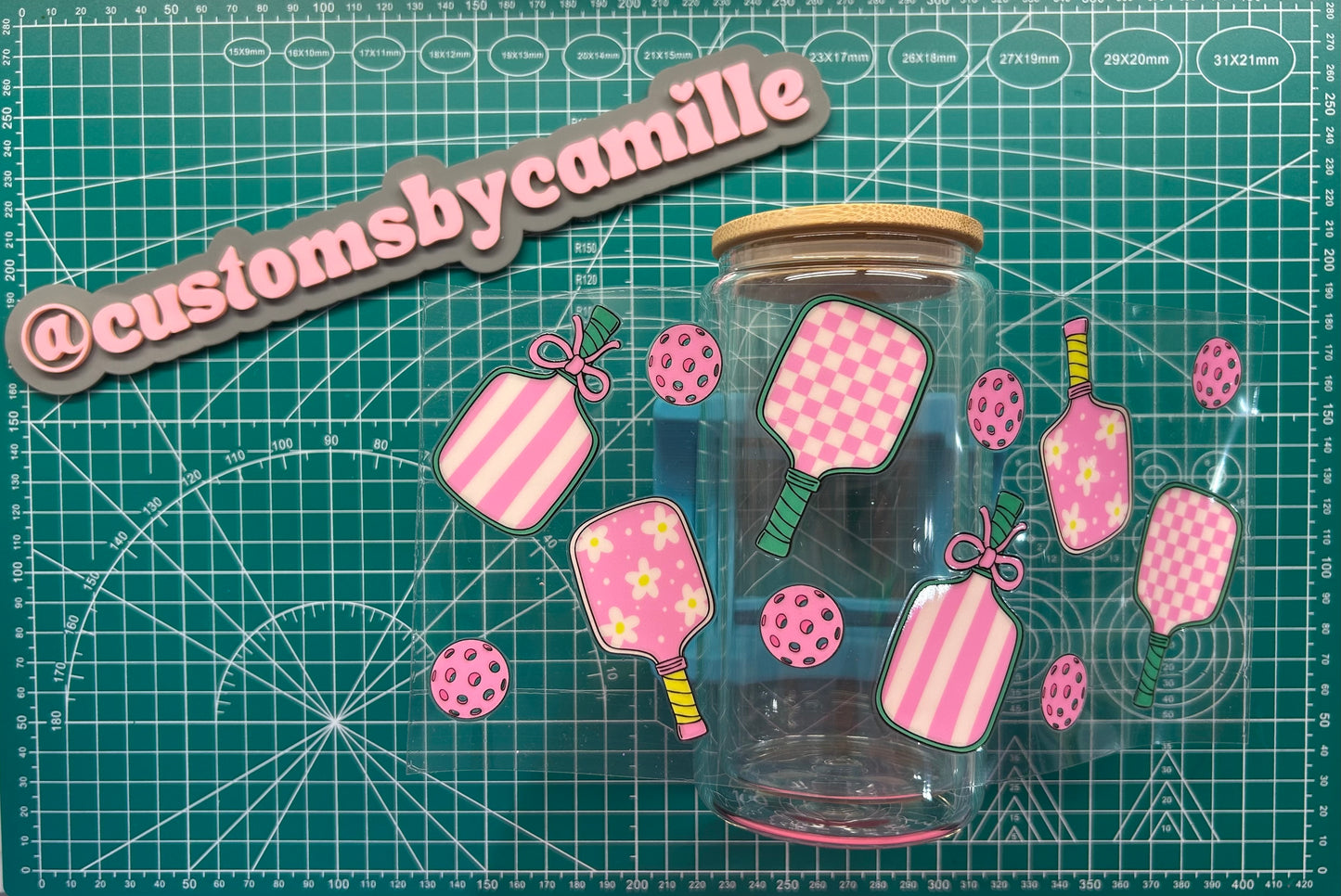 #205 Pickleball Girly decal