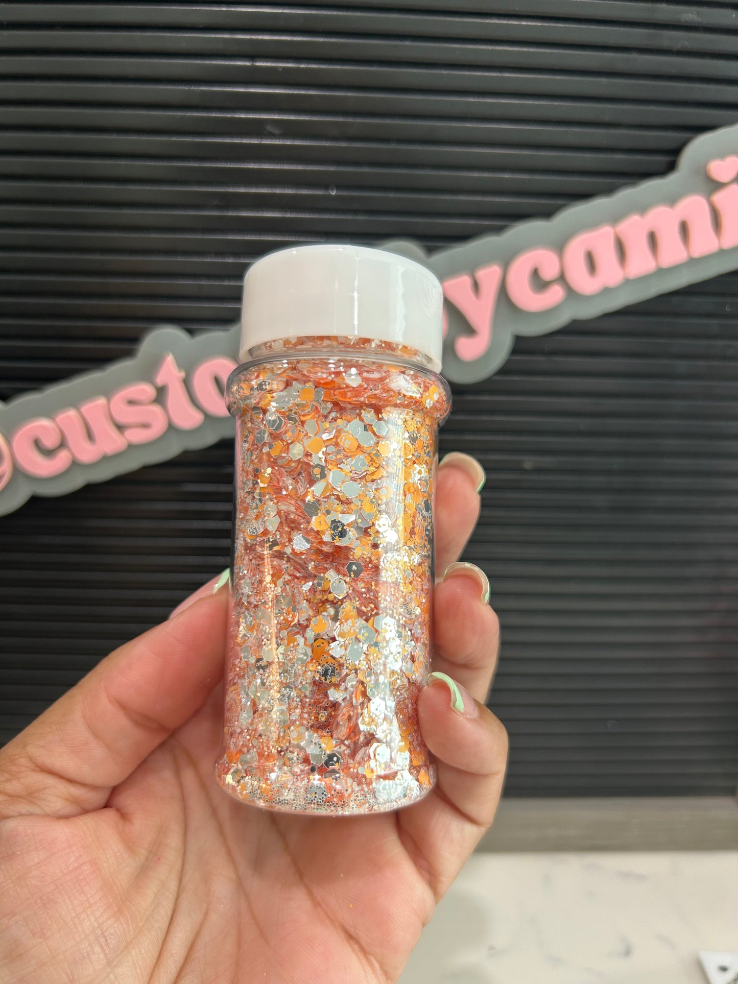 Orange Flash glitter
