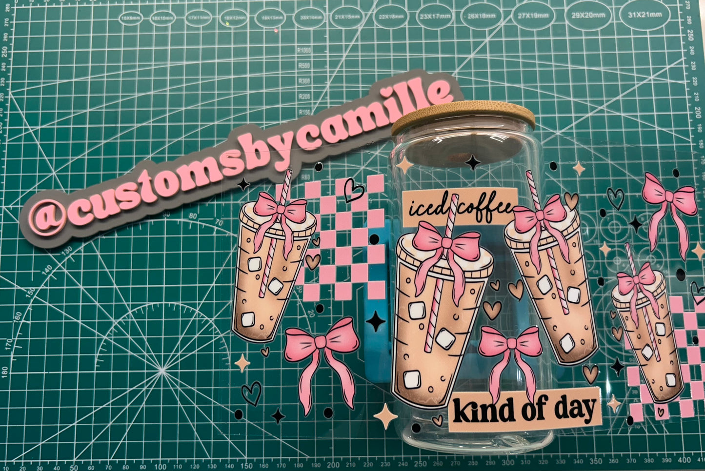 #221 Iced Coffee Kinda Day decal