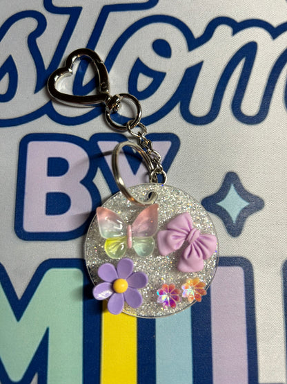 Custom Charm Round Keychain