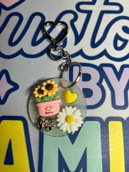 Custom Charm Round Keychain