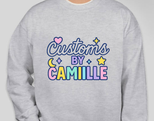Customs by Camille logo unisex crewneck