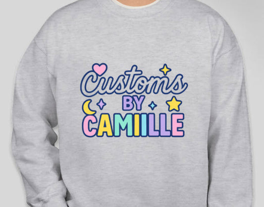 Customs by Camille logo unisex crewneck