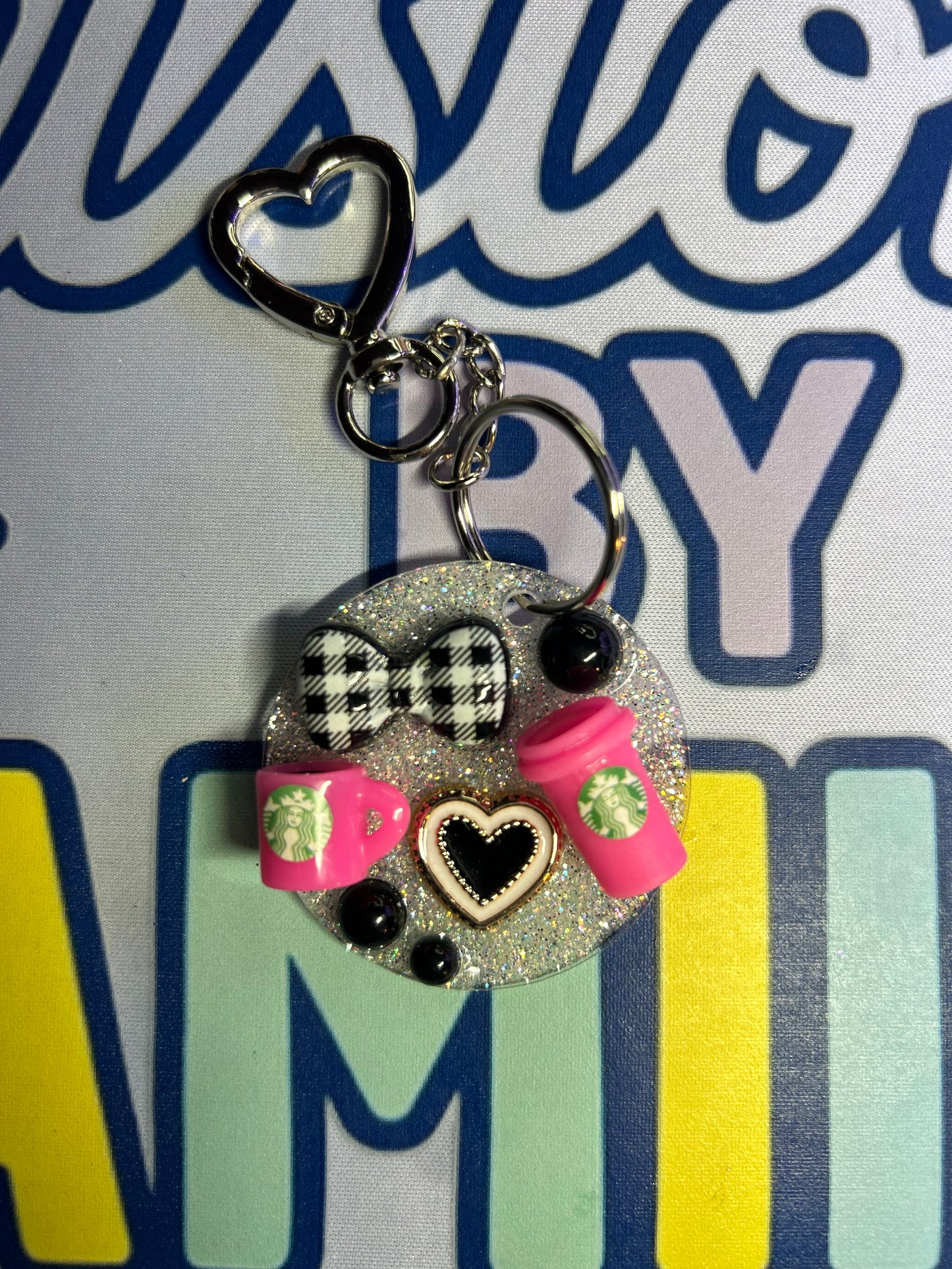 Custom Charm Round Keychain
