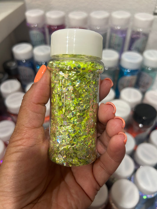 Lime Glance glitter