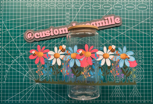 #272 Bees & Flowers decal