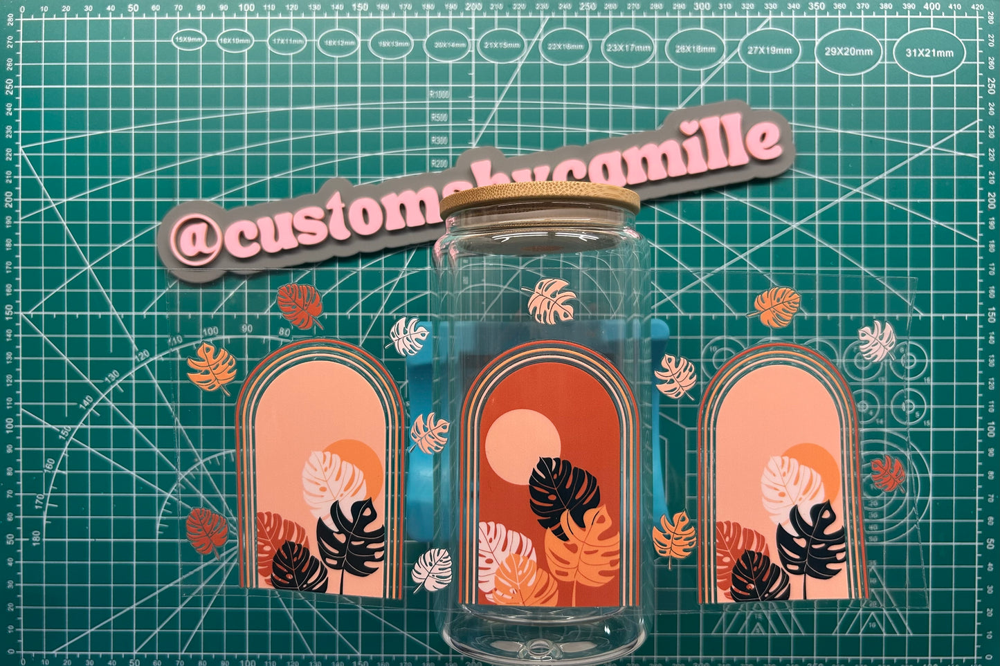 #274 Monstera Boho Leaves decal