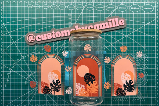 #274 Monstera Boho Leaves decal