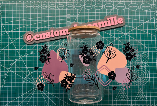#288 Abstract Floral Art decal