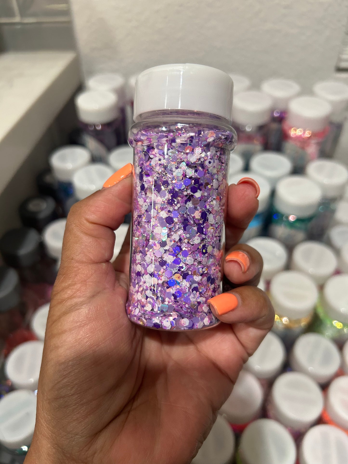 Custom Purple Chunky mix glitter