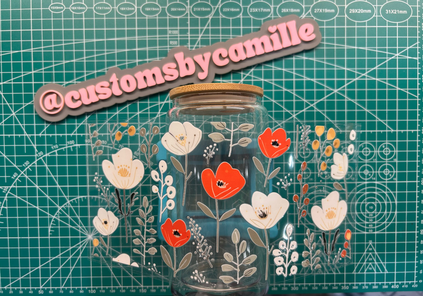 #294 Vintage Floral decal