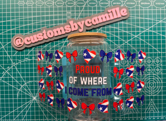 #296 Proud Of Where I Come From PR decal