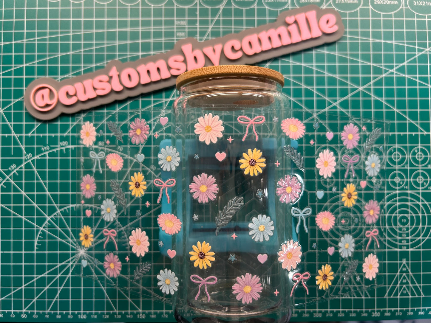 #298 Pastel Flowers decal