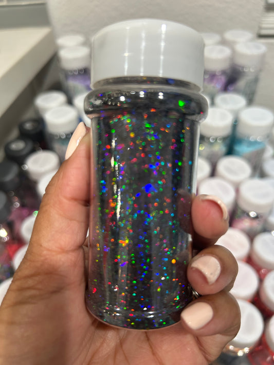 Black Holo glitter
