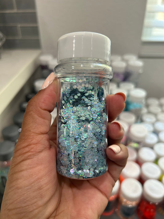 Blue Fish Scale glitter