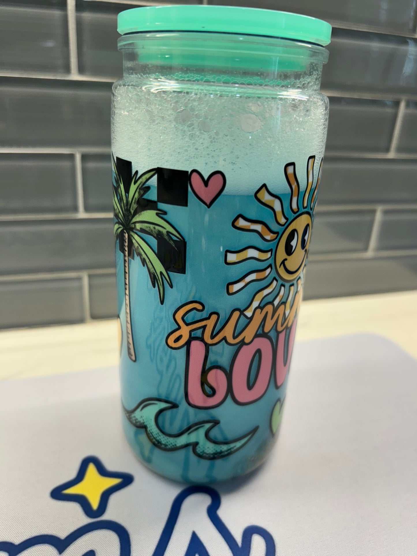 Summer Lovin' Beach 20 oz acrylic (Premade)