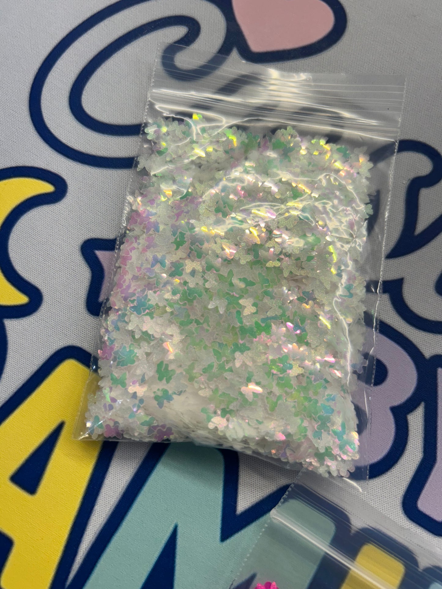 Butterfly glitter