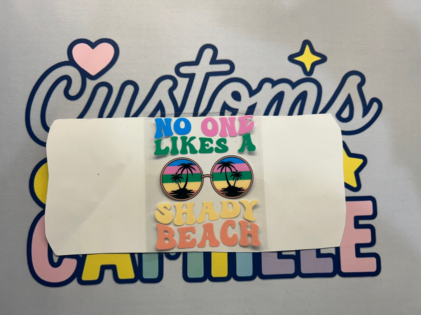 #312 No One Likes A Shady Beach decal
