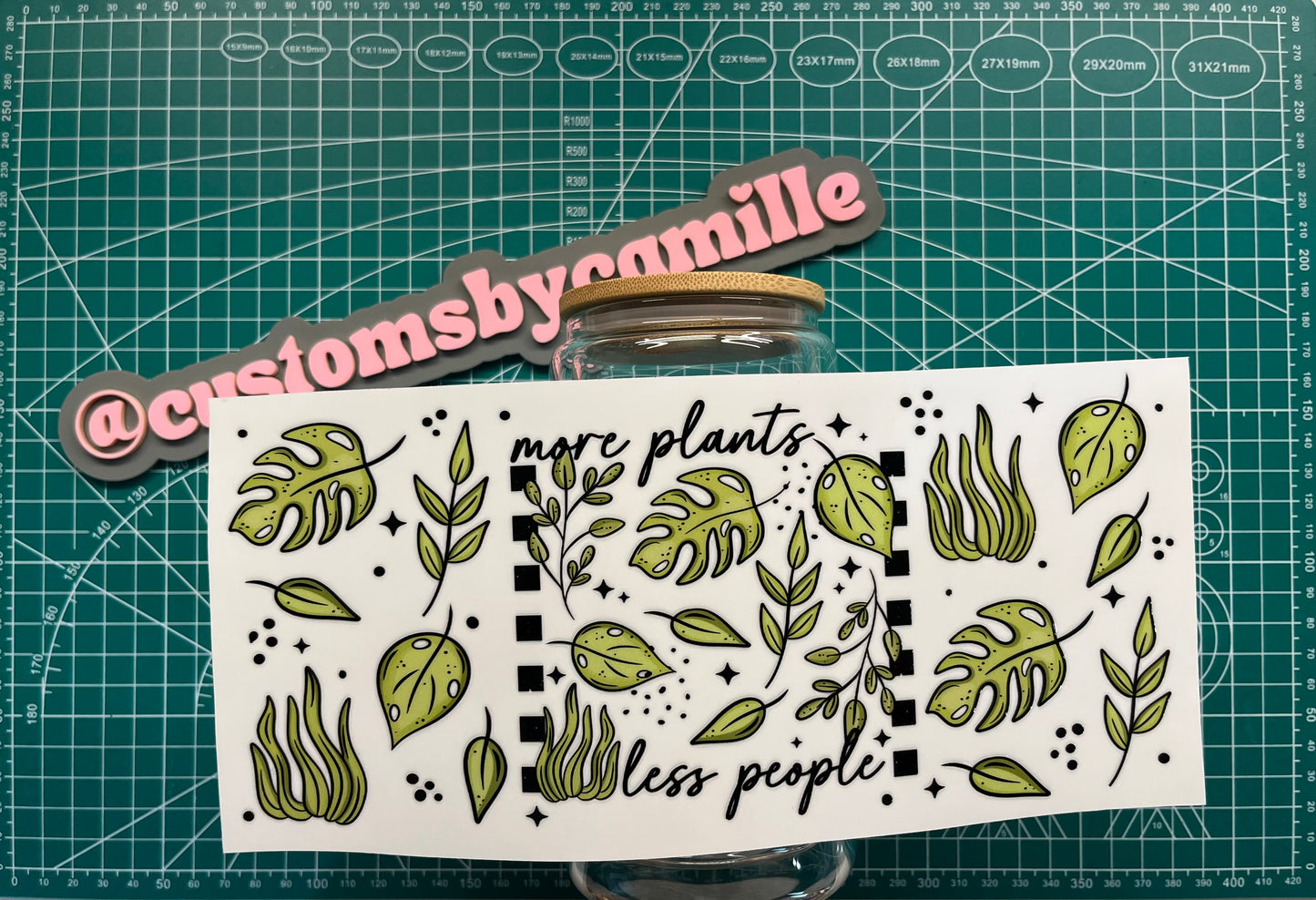 #233 More Plants Less People decal