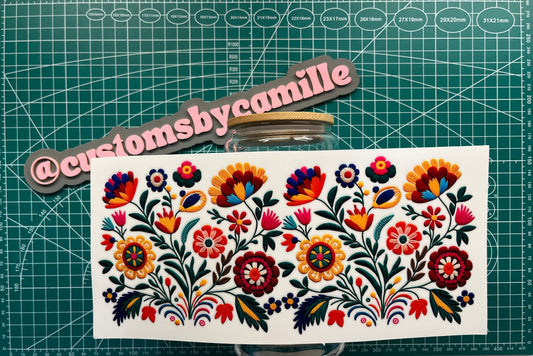 #234 Mexican Flowers decal