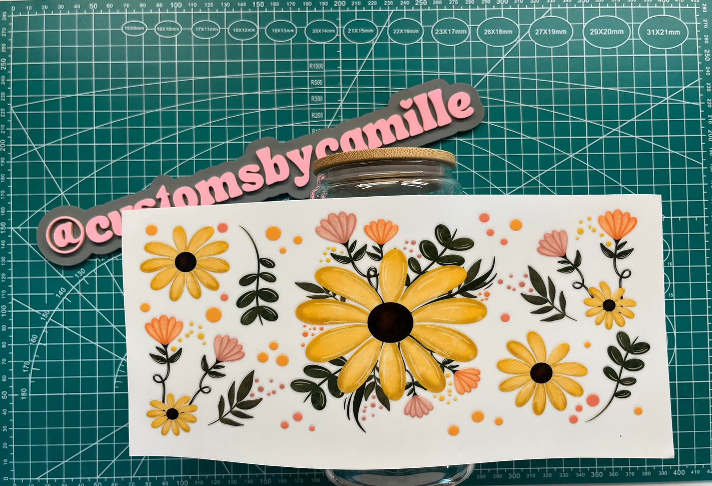 #236 Yellow Daisy Delight decal